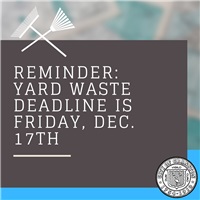 Yard Waste Deadline